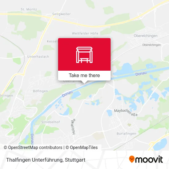 Карта Thalfingen Unterführung