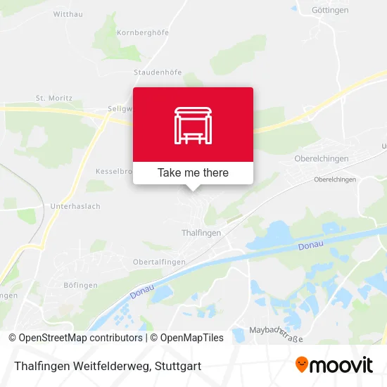 Карта Thalfingen Weitfelderweg