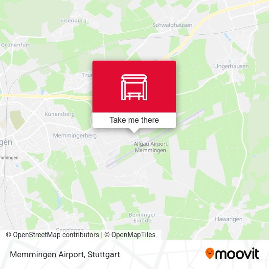 Memmingen Airport map