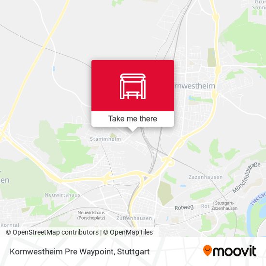 Карта Kornwestheim Pre Waypoint
