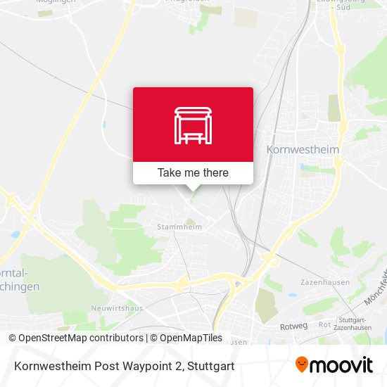 Карта Kornwestheim Post Waypoint 2