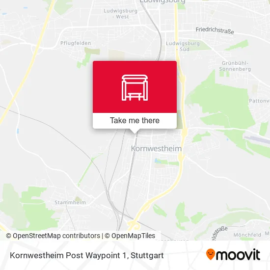 Карта Kornwestheim Post Waypoint 1
