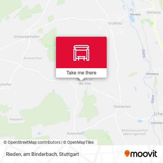 Rieden, am Binderbach map
