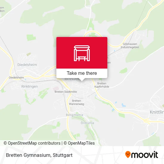 Bretten Gymnasium map