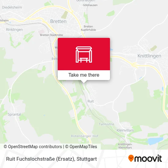 Ruit Fuchslochstraße (Ersatz) map