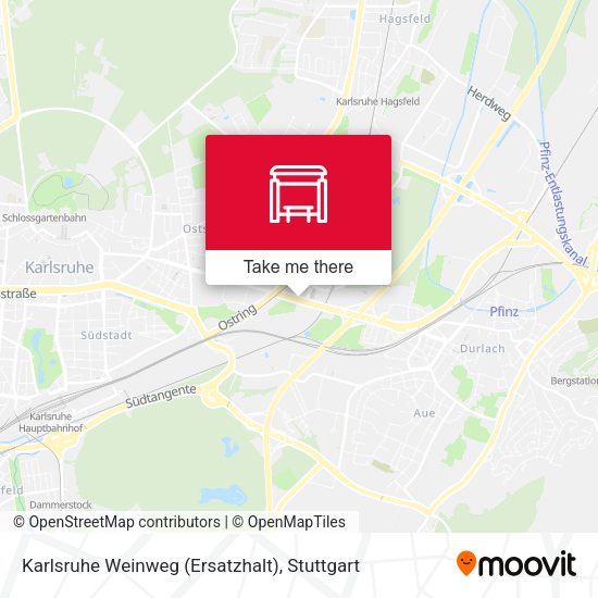 Карта Karlsruhe Weinweg (Ersatzhalt)