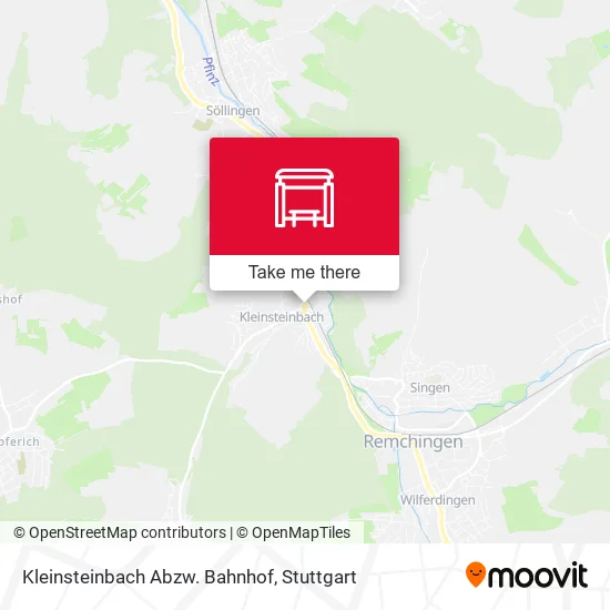 Карта Kleinsteinbach Abzw. Bahnhof