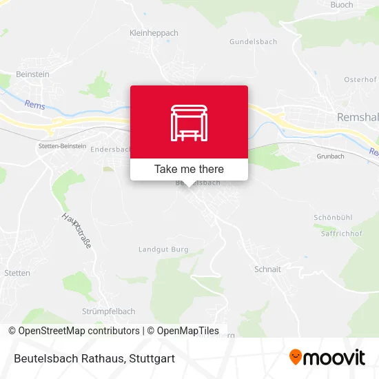 Beutelsbach Rathaus map