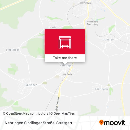 Карта Nebringen Sindlinger Straße