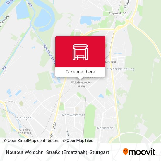 Neureut Welschn. Straße (Ersatzhalt) map