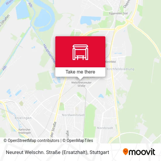 Карта Neureut Welschn. Straße (Ersatzhalt)