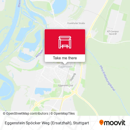 Карта Eggenstein Spöcker Weg (Ersatzhalt)