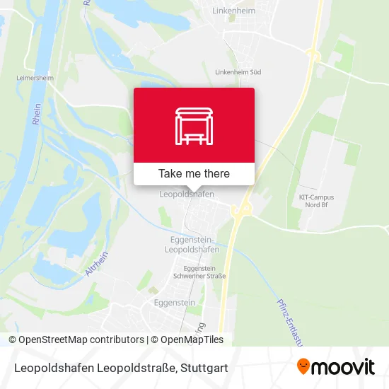Карта Leopoldshafen Leopoldstraße