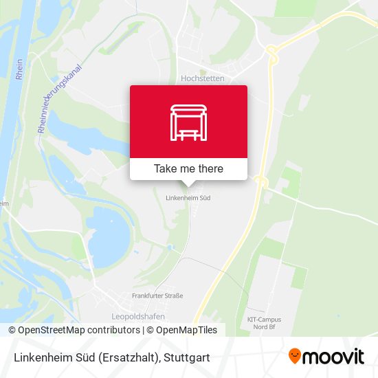 Linkenheim Süd (Ersatzhalt) map