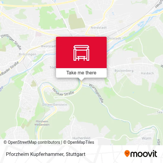 Pforzheim Kupferhammer map