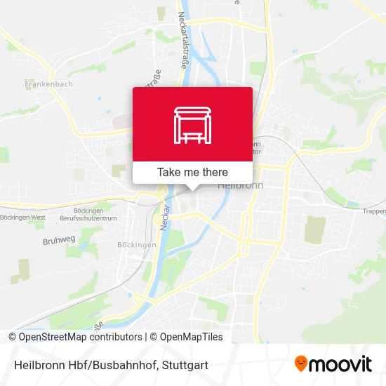 Heilbronn Hbf/Busbahnhof map