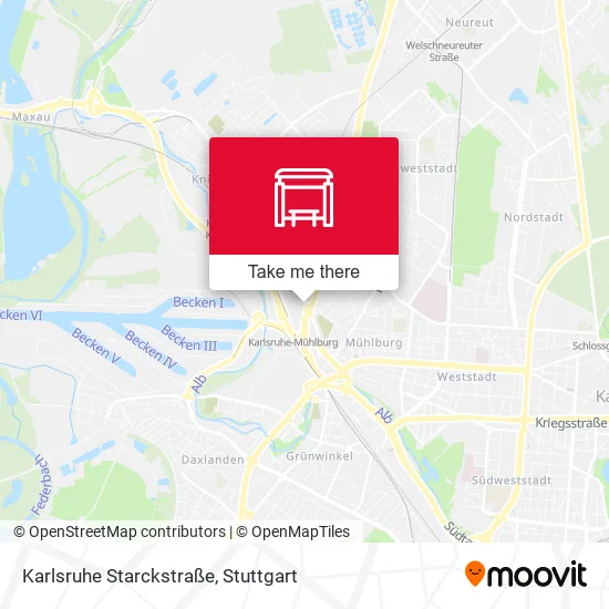 Карта Karlsruhe Starckstraße