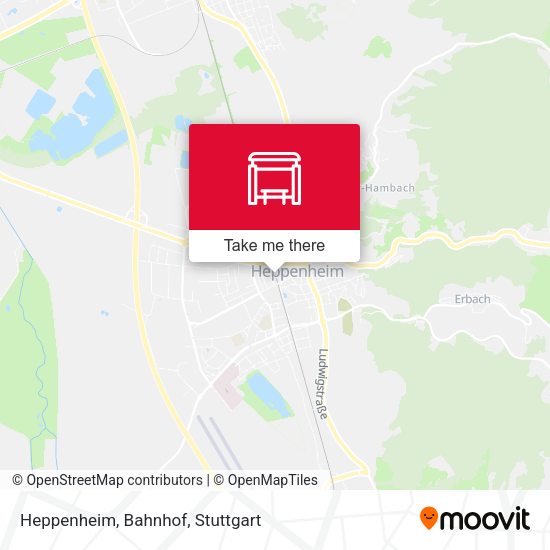 Карта Heppenheim, Bahnhof