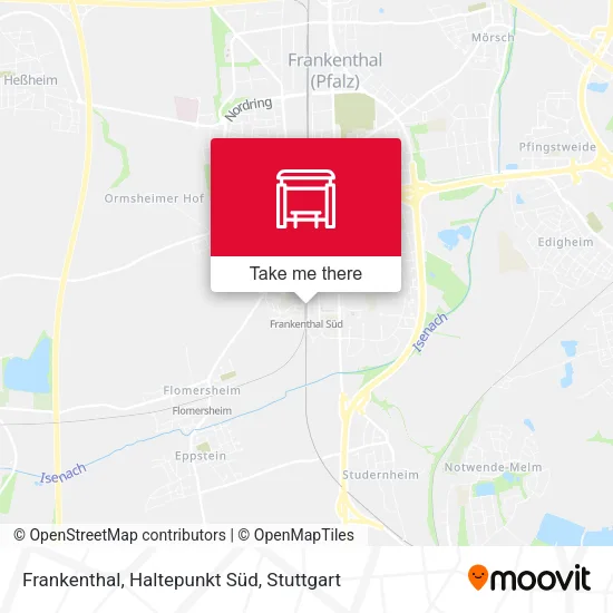 Карта Frankenthal, Haltepunkt Süd