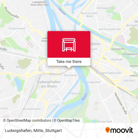 Карта Ludwigshafen, Mitte