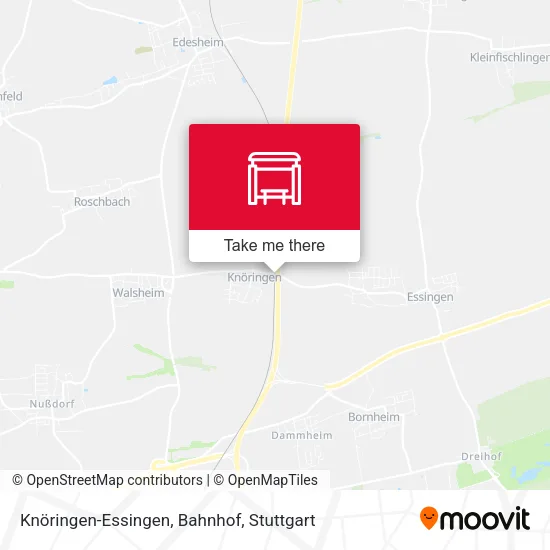 Карта Knöringen-Essingen, Bahnhof