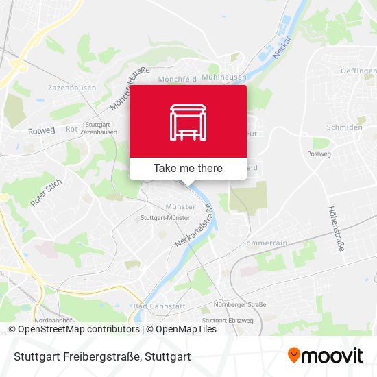 Stuttgart Freibergstraße map