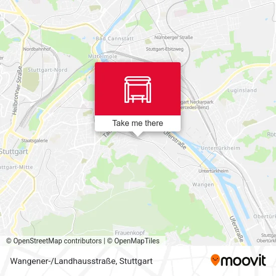 Карта Wangener-/Landhausstraße