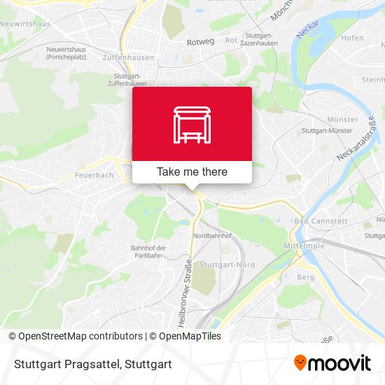 Stuttgart Pragsattel map