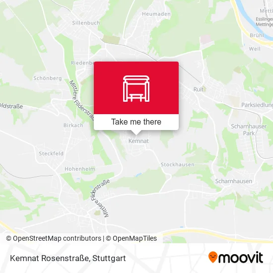 Карта Kemnat Rosenstraße