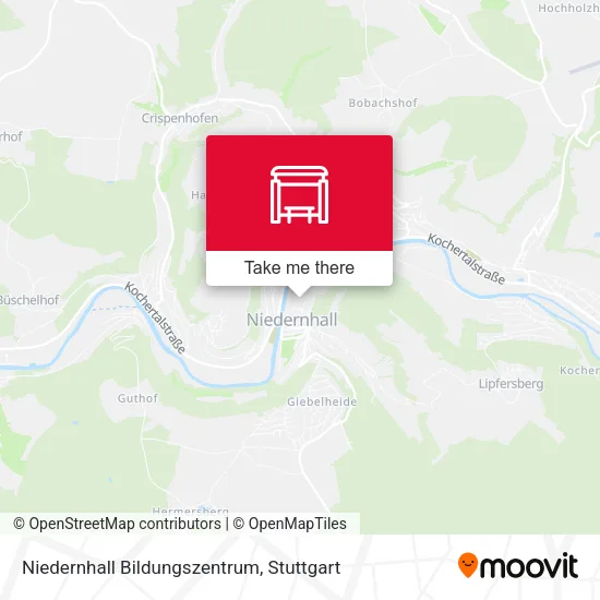 Карта Niedernhall Bildungszentrum