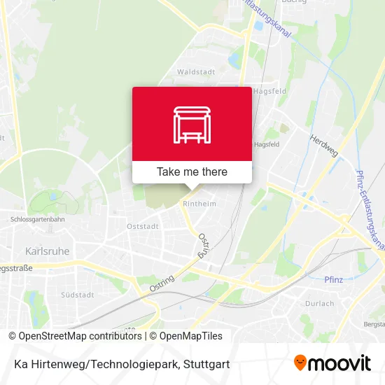 Карта Ka Hirtenweg/Technologiepark