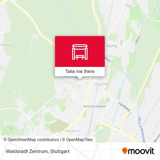 Карта Waldstadt Zentrum