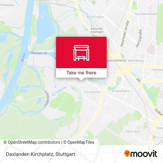 Карта Daxlanden Kirchplatz