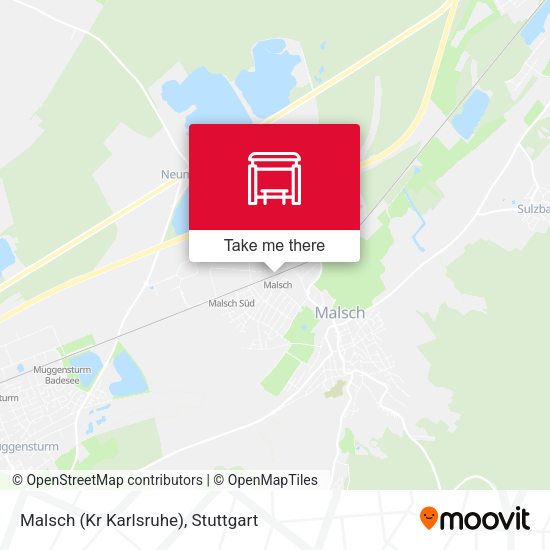Карта Malsch (Kr Karlsruhe)
