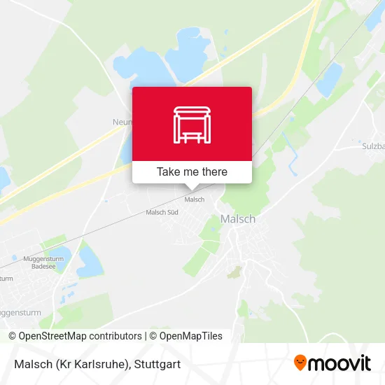 Карта Malsch (Kr Karlsruhe)