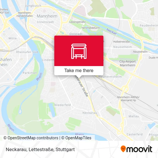 Карта Neckarau, Lettestraße