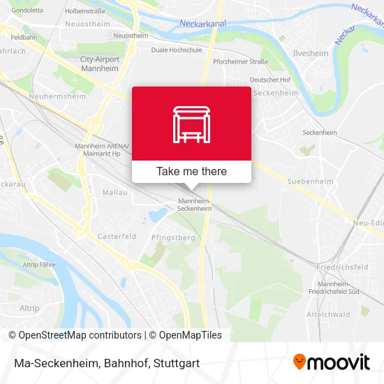 Карта Ma-Seckenheim, Bahnhof