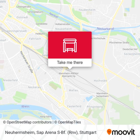 Карта Neuhermsheim, Sap Arena S-Bf. (Rnv)