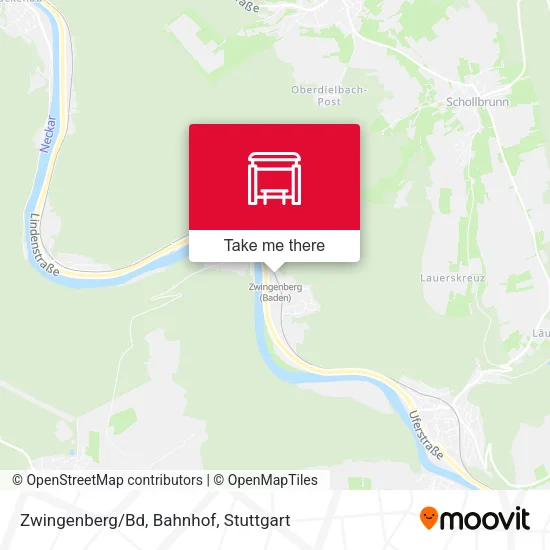 Карта Zwingenberg/Bd, Bahnhof