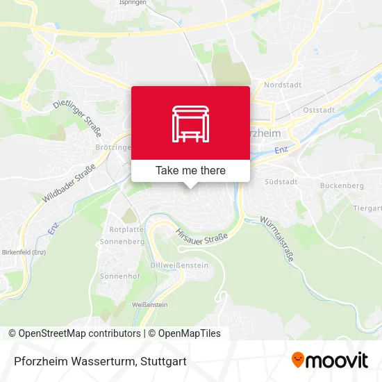 Карта Pforzheim Wasserturm