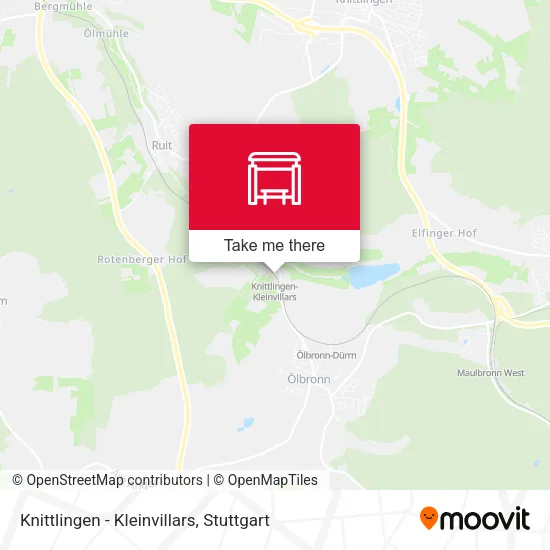 Карта Knittlingen - Kleinvillars