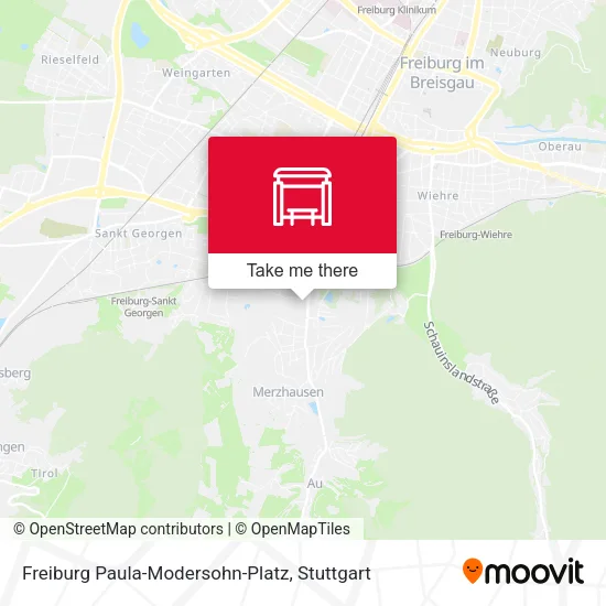 Карта Freiburg Paula-Modersohn-Platz