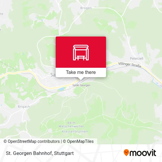 St. Georgen Bahnhof map