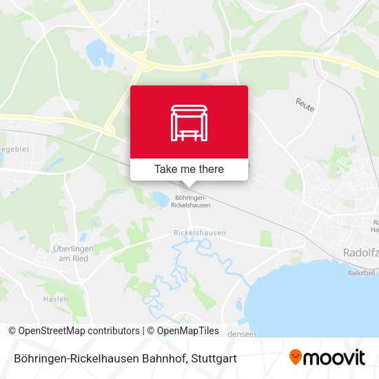 Карта Böhringen-Rickelhausen Bahnhof