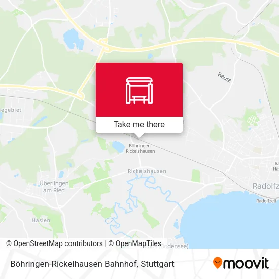 Карта Böhringen-Rickelhausen Bahnhof