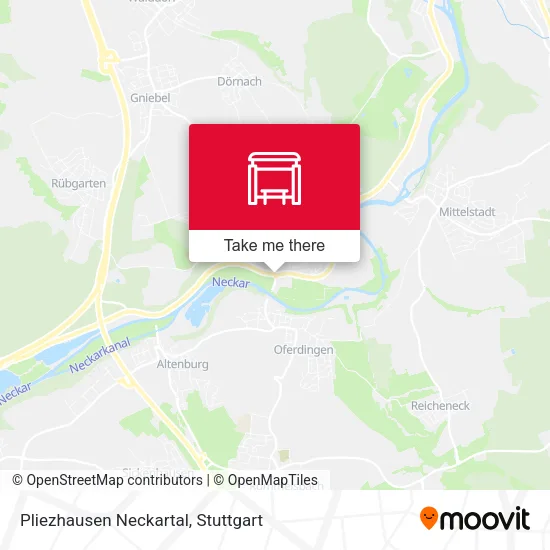 Карта Pliezhausen Neckartal
