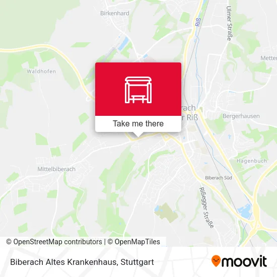 Карта Biberach Altes Krankenhaus
