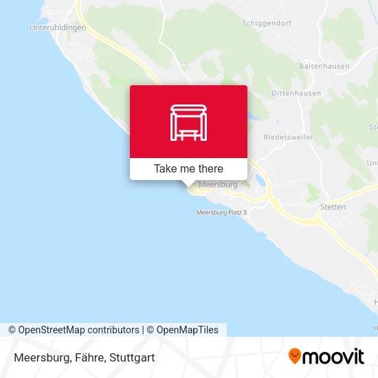 Карта Meersburg, Fähre