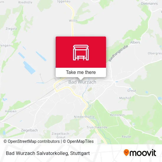 Карта Bad Wurzach Salvatorkolleg