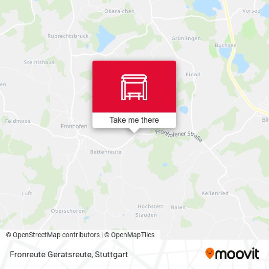 Карта Fronreute Geratsreute
